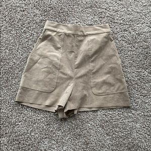 Aritzia suede shorts